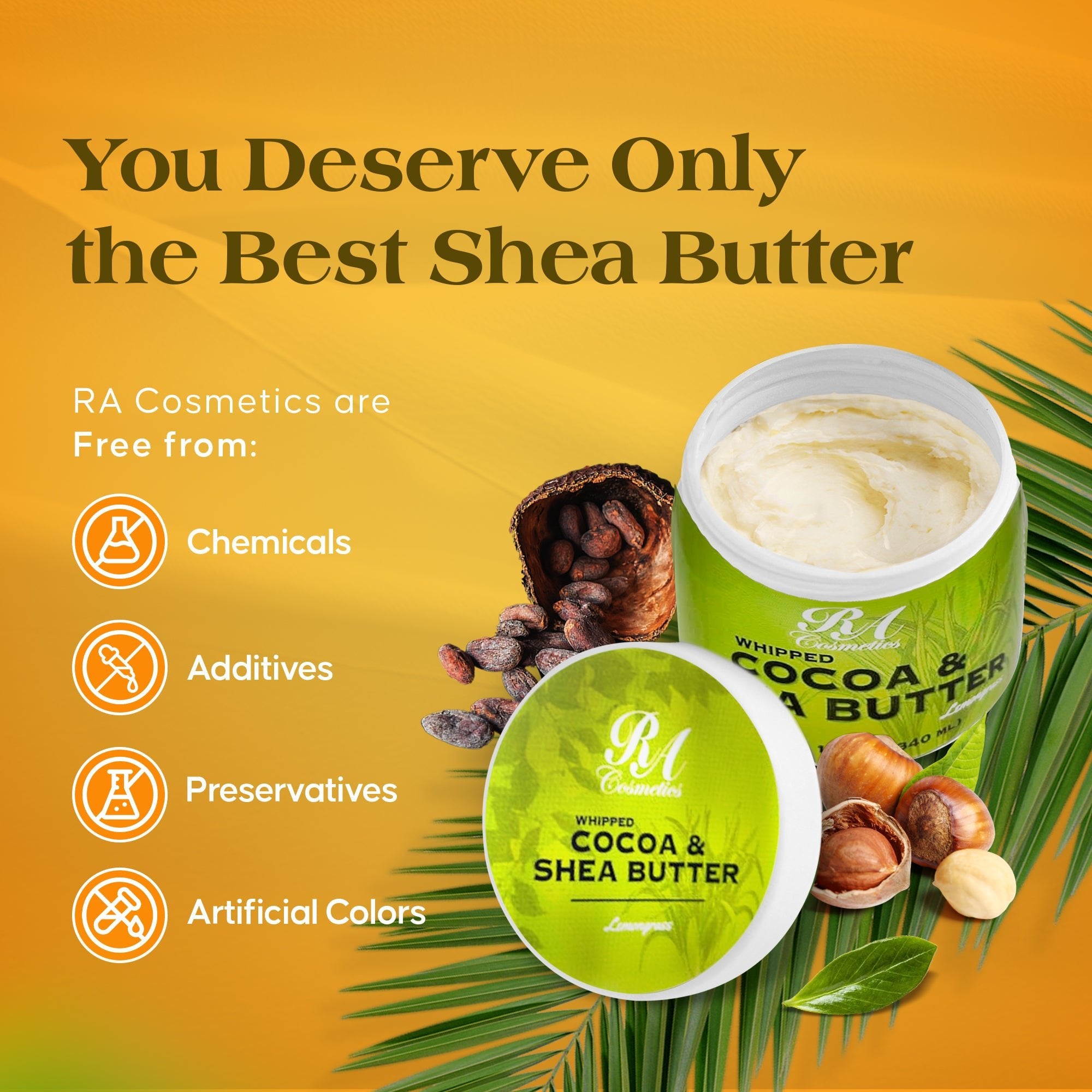 Whipped Cocoa & Shea Butter w/ Lemongrass