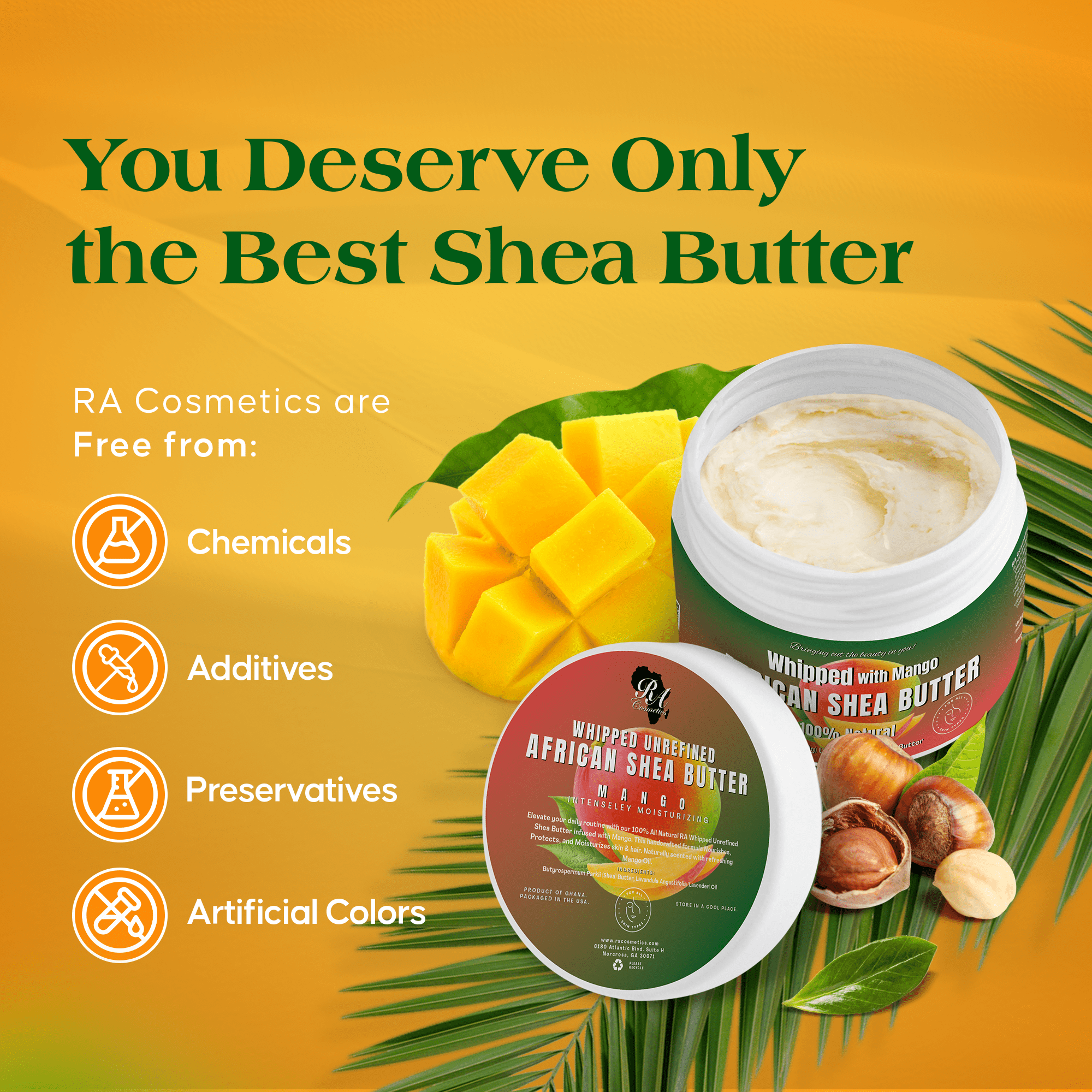 Whipped African Shea Butter w/ Mango