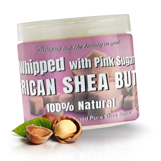 Whipped African Shea Butter w/ Pink Sugar