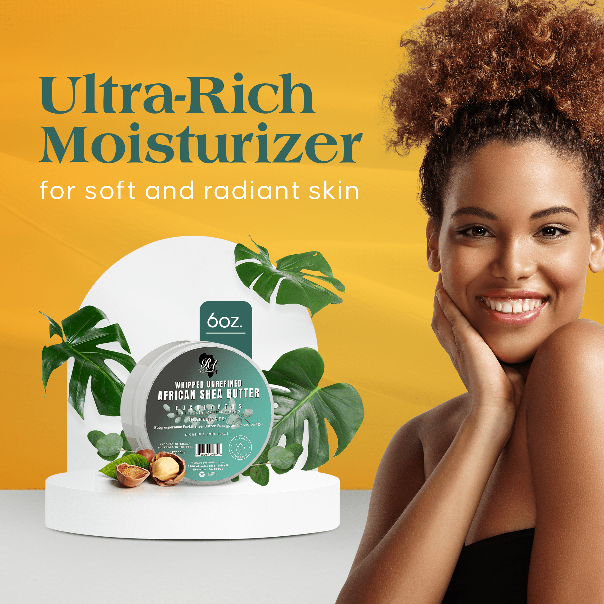 Whipped African Shea Butter w/ Eucalyptus