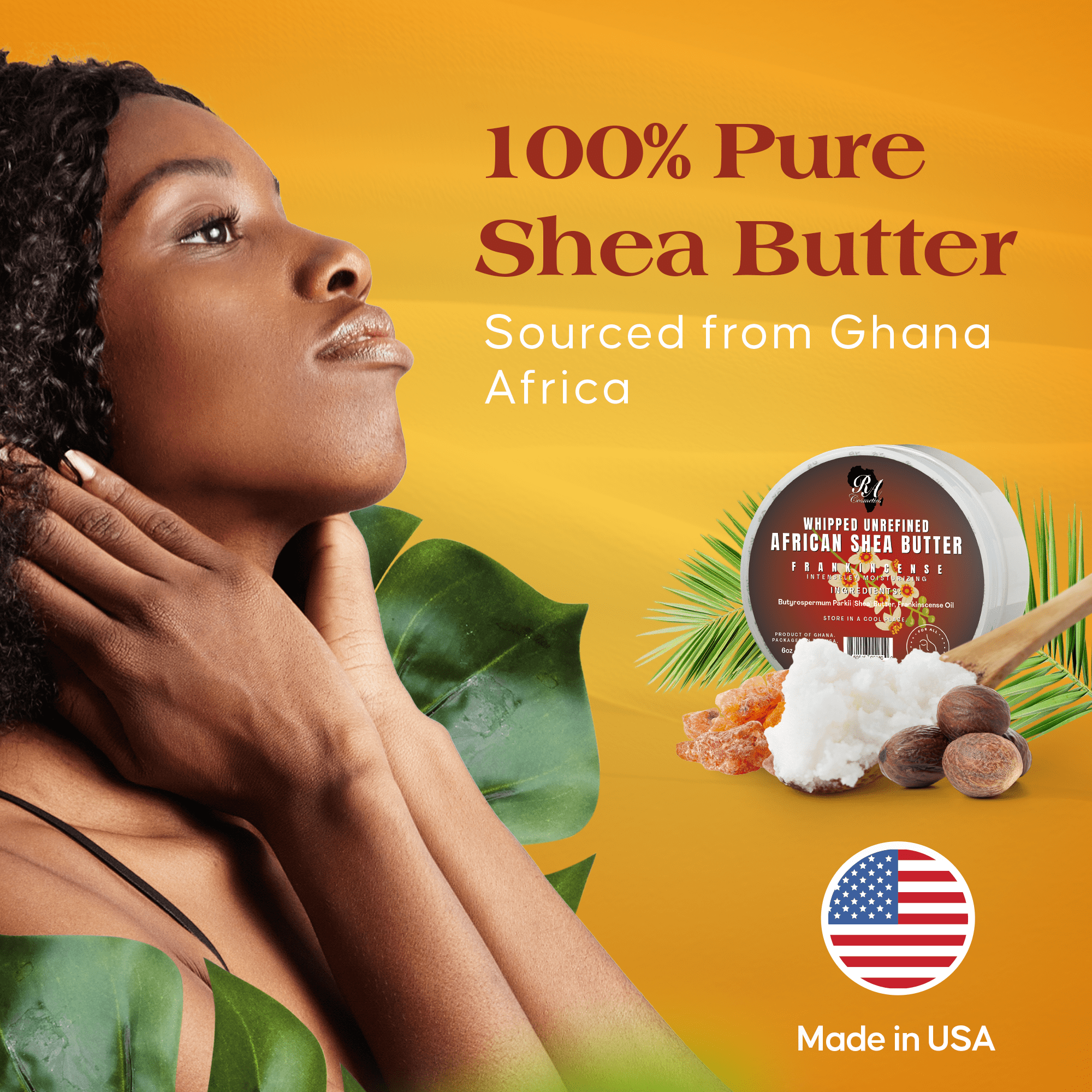 Whipped African Shea Butter w/ Frankincense