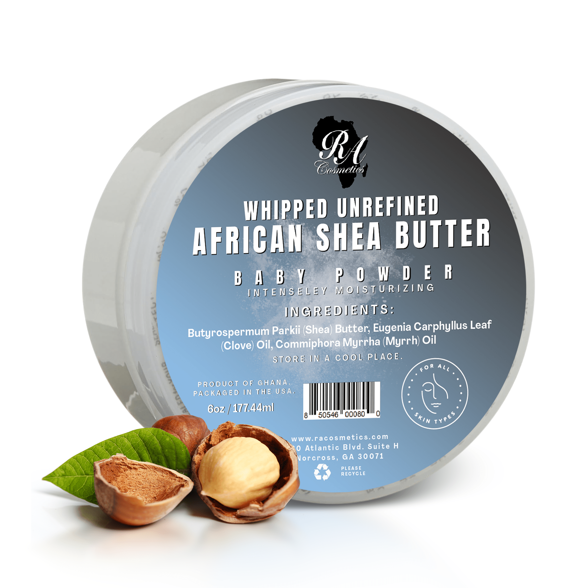 Whipped African Shea Butter w/ Baby Powder