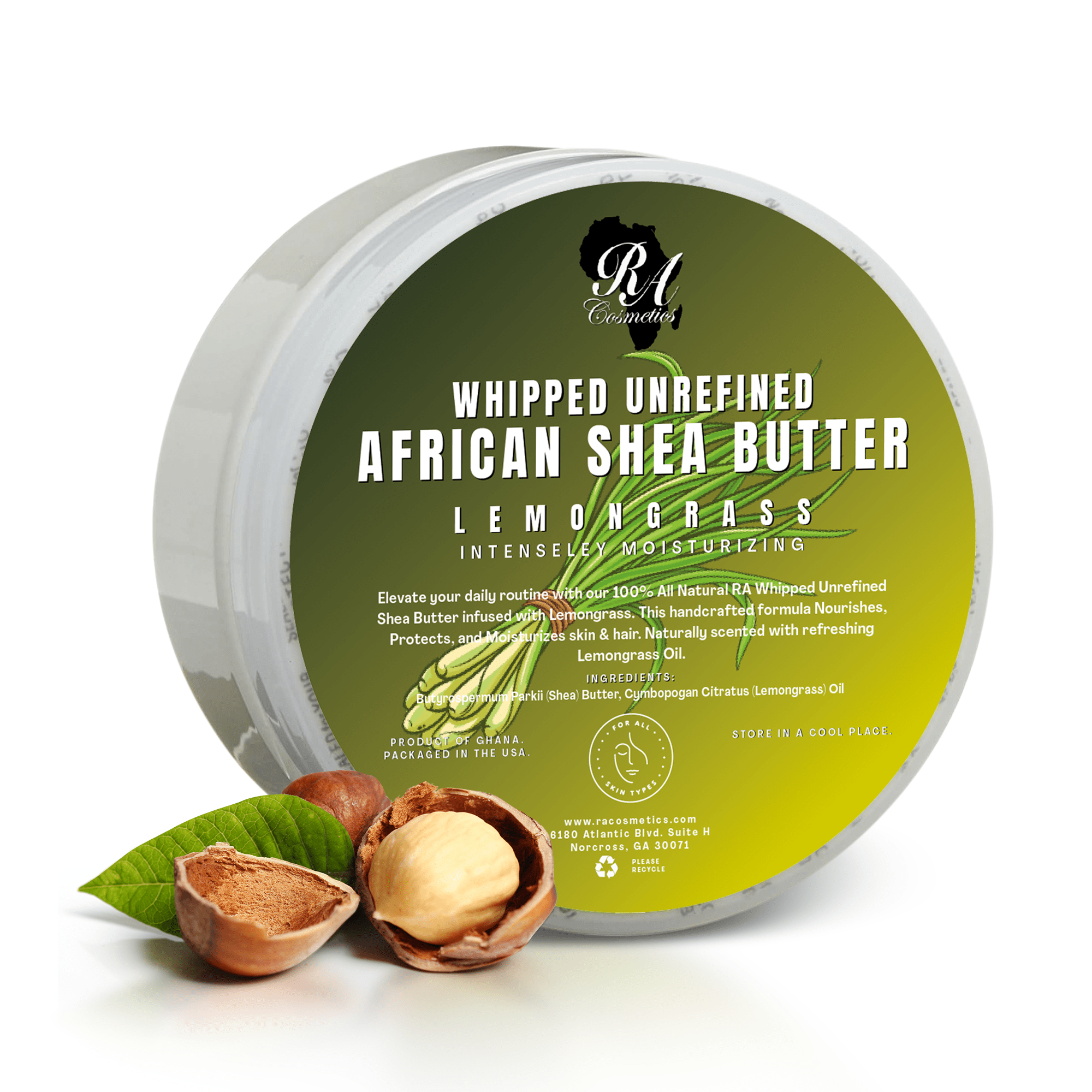 Whipped African Shea Butter w/ Lemongrass