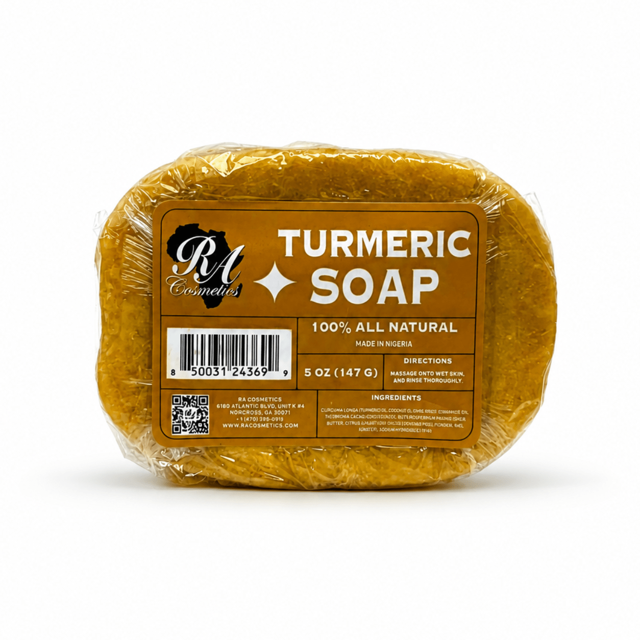 100% Natural Turmeric Soap Bar