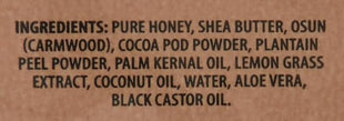 100% African Black Soap Bar w/ Black Castor Oil