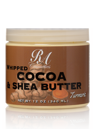 Jar of RA Cosmetics Whipped Cocoa & Shea Butter on a white background