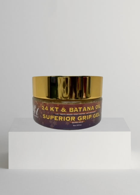 Batana Oil 24KT Gold Superior Grip Gel - Locs, Twist, Braids, Edge Control, Anti-Breakage