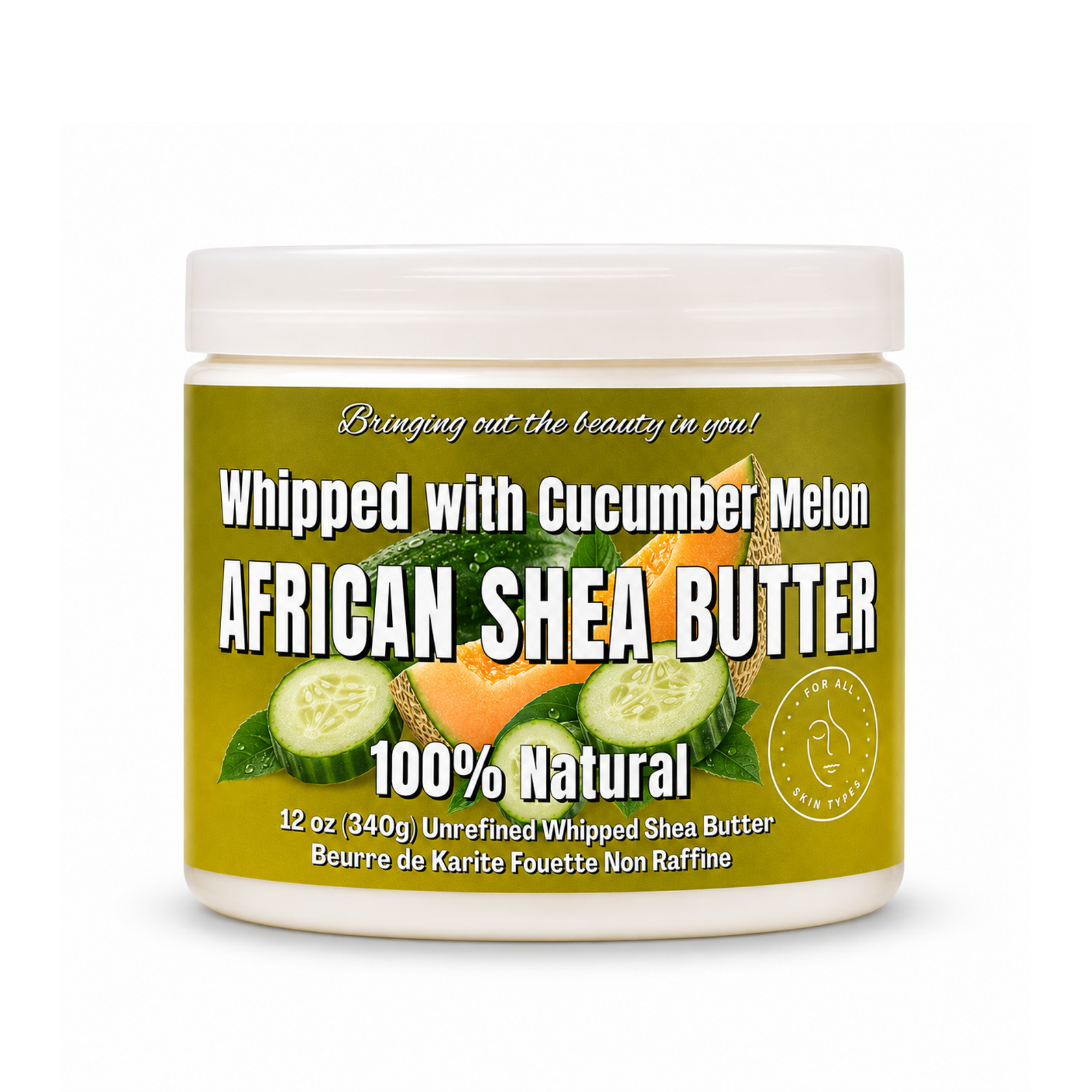 Whipped African Shea Butter w/ Cucumber Melon