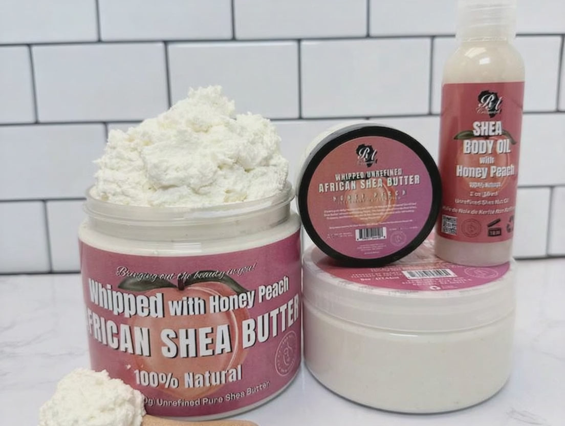 Whipped African Shea Butter w/ Honey Peach