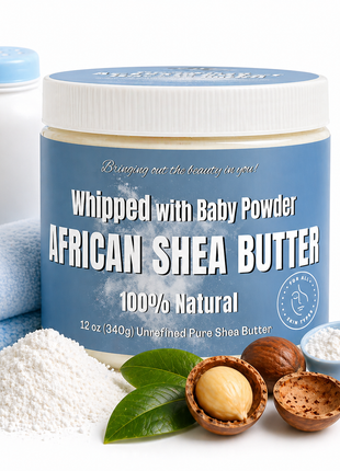 Whipped African Shea Butter w/ Baby Powder