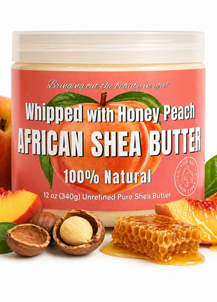 Whipped African Shea Butter w/ Honey Peach