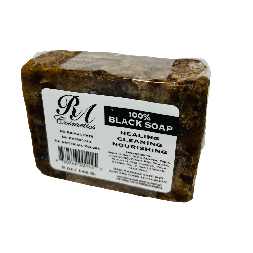100% BLACK SOAP BAR - UNSCENTED