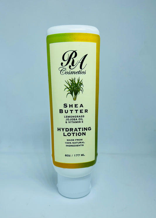 Shea Butter Hydrating Lotion w/ Jojoba Oil & Vitamin E - Lemongrass