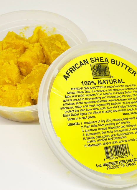 100% Natural African Shea Butter - Yellow Chunky - Pure & Unrefined